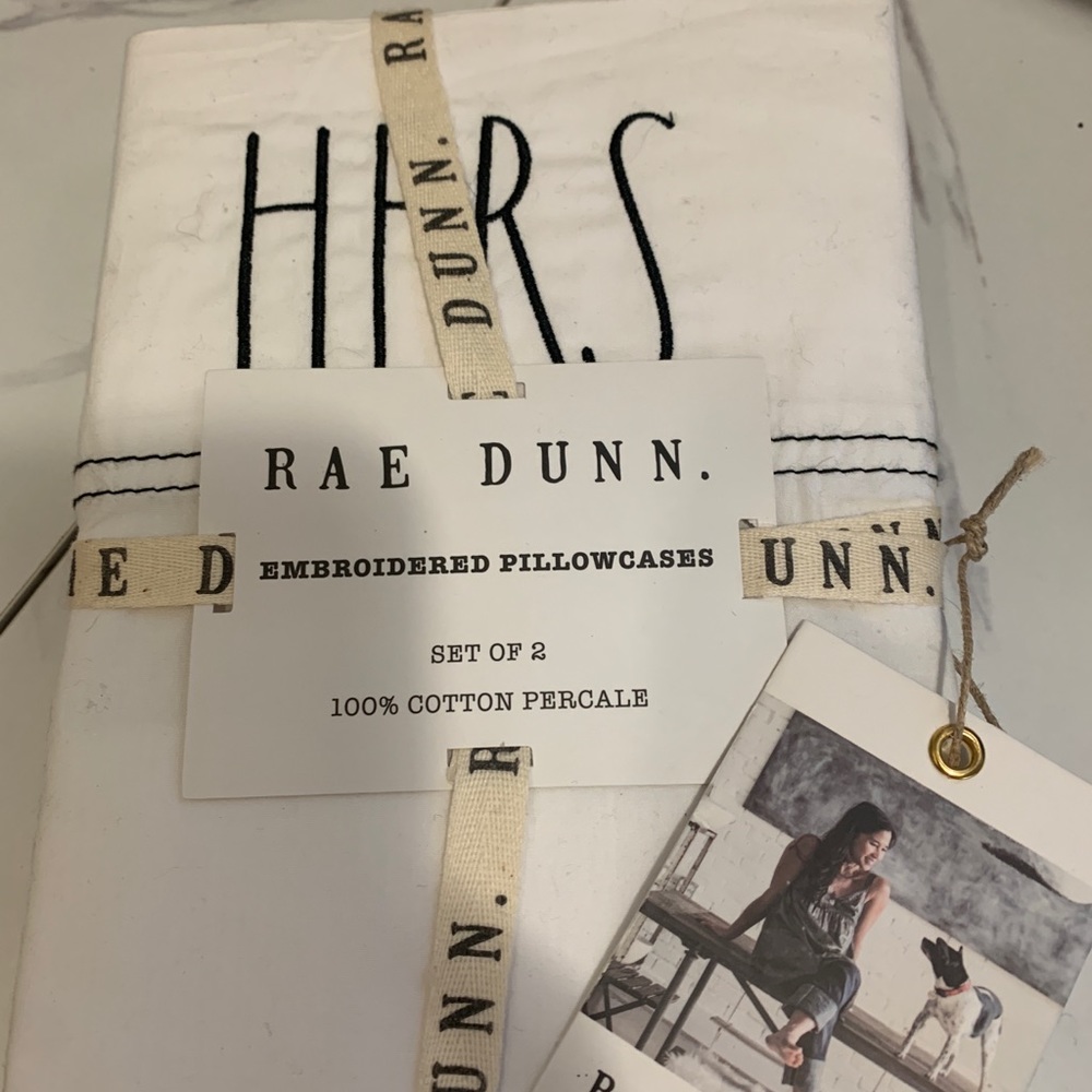 Rae Dunn His/Hers Set Pillowcases